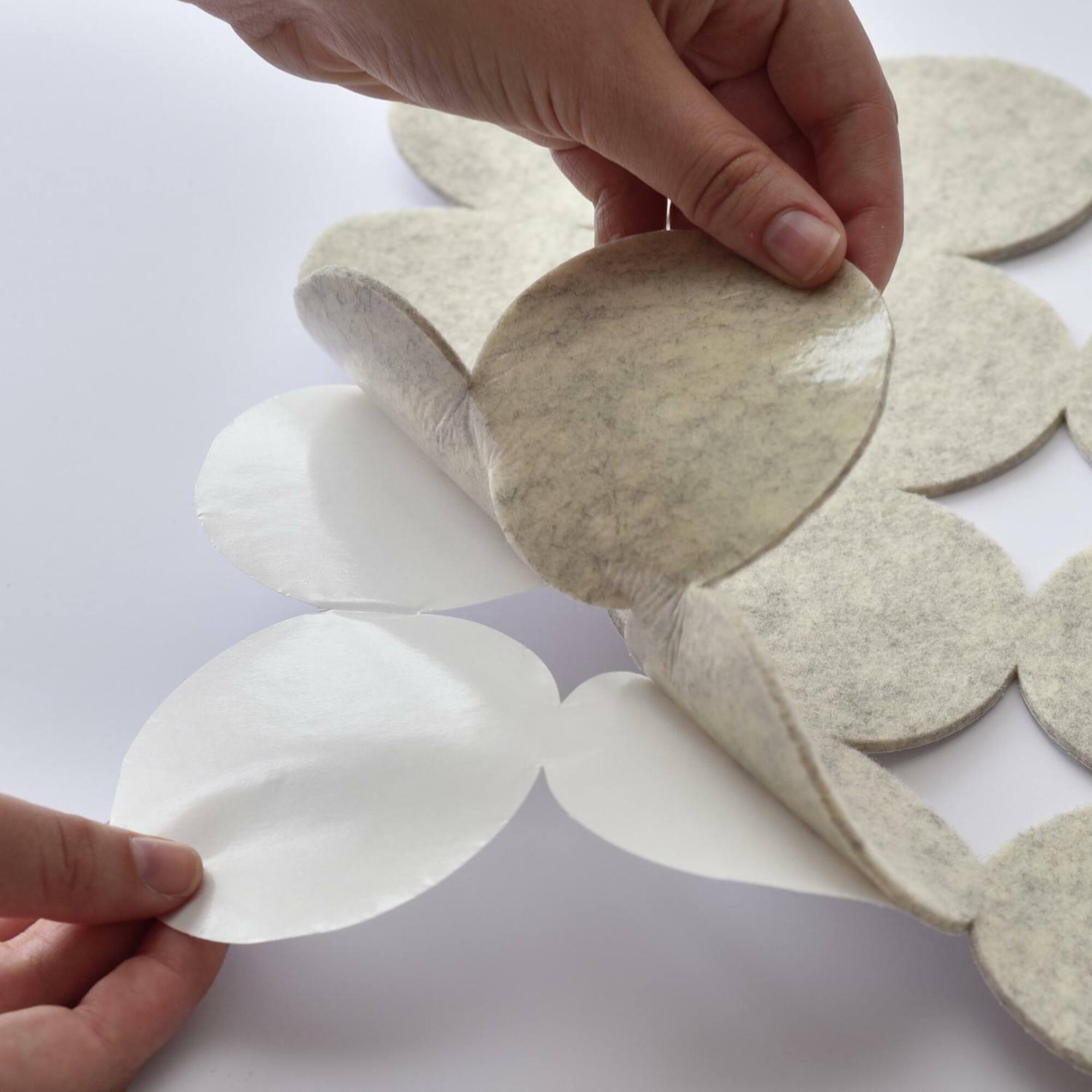 RoomMates Ivory Modern Circles Acoustical Peel & Stick Tiles